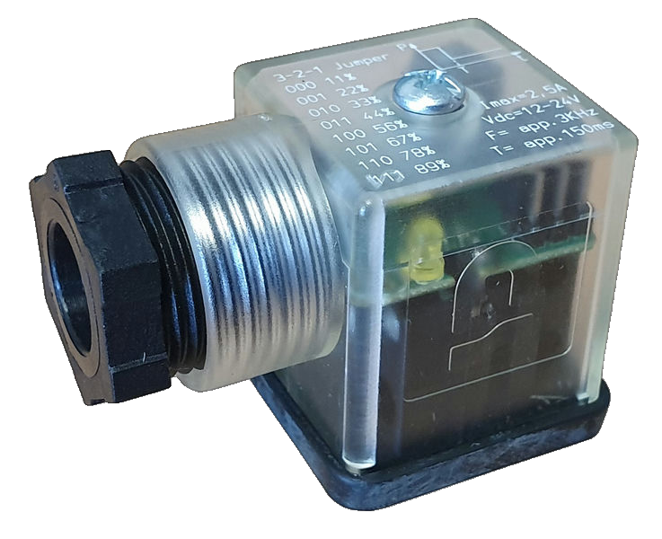 Solenoid Valve Connector 12.5Mm 24V~ -0.9-0Bar E161Ps8/V/20B