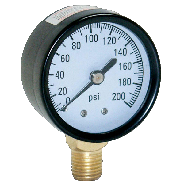 Pressure Gauge Plastic Ø63Mm 1/4"/R 0/10Bar