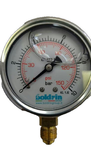 Pressure Gauge Steel Panel Ø63Mm 1/4"/A 0/10Bar 3Lff