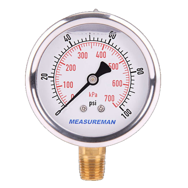 Glycerin Pressure Gauge Va Switch Panel Ø63Mm 1/4"/A -1/3Bar 3Lff