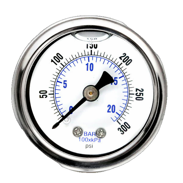 Glycerine Pressure Gauge Va Switch Panel Ø63Mm 1/4"/A 0/1Bar 3Lff