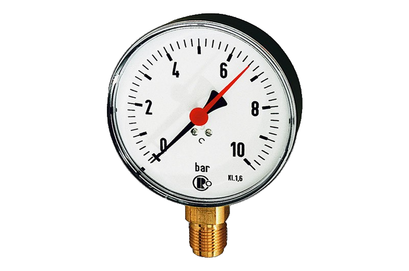 Manometer Plastic Ø63Mm 1/4"/A 0/4Bar