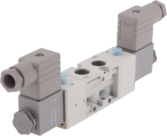 5/3 Way Valve G1/4" 24V= Center Closed Api A1E270-Asa1202400