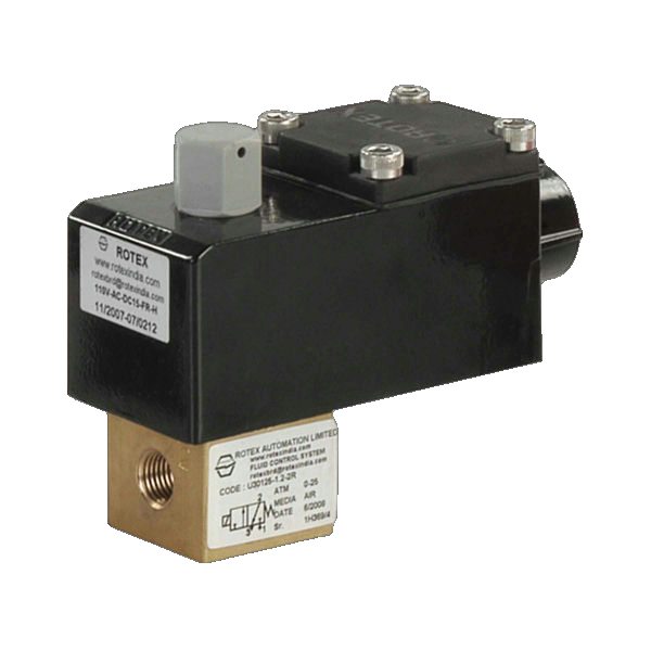 5/3 Way Valve G1/8" 24V= Center Closed Api A1E170-Asa1202400