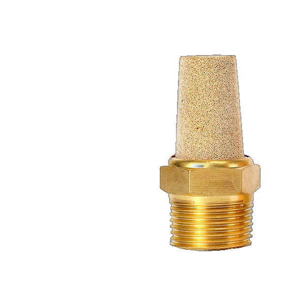 Compressed Air Silencer Brass/Sintered Bronze Long G3/8" 'Sd 38 Msl'