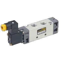 5/3 Way Valve G1/4" 24V = Center Vented Aluminum Asco 52100090