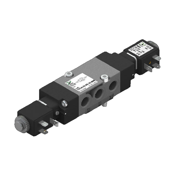 5/2 Way Valve G1/4" 110V~ Impulse Aluminum Pneumax Eco-5214-Ip-110Vac