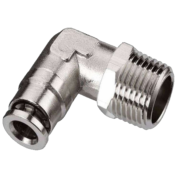 L Push-In Fitting 90° Long G1/8" Ø6Mm 'Qwdp 186 L Msv'