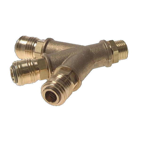 3-Way Air Switch Brass G1/2" 16Bar 'Lw 312 Ms'