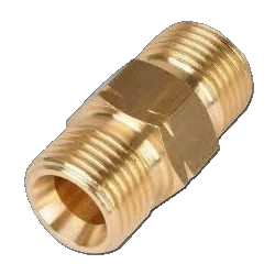 Double Nipple 3-Piece Brass R1/4" 16Bar 'Dnkl 14 Ms'
