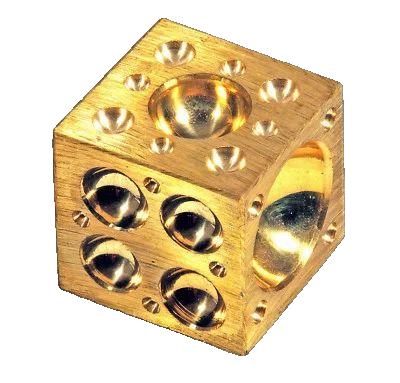 T-Piece Block Brass M5 16Bar 'Tiab Ms'