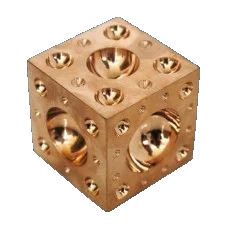 T-Piece Block Brass M5 16Bar 'Tiab Msv'