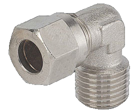 T-Screw Fitting Brass R1/8" 16Bar 'Ta 18 Msv'