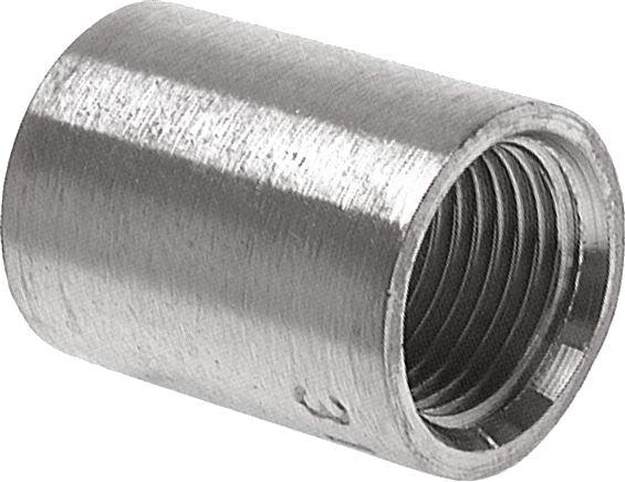 Threaded Sleeve Round Va 1.4408 Rp1/2" 16Bar 'Mur 12 Es'