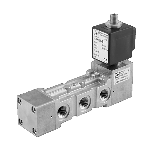 5/3 Way Valve G1/4" 24V~ Center Closed Pneumax Eco-5314-Mg-24Vac