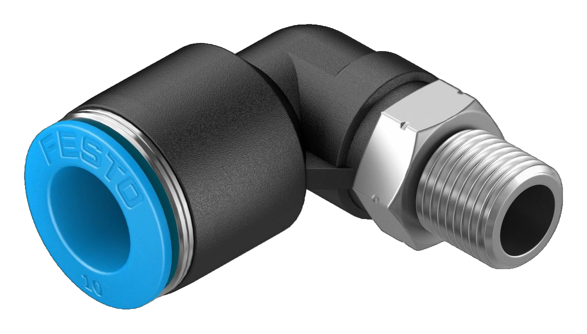 L Push-In Fitting 90° Stainless Steel R1/8" Ø6Mm 'Qwdpks 186 Es'
