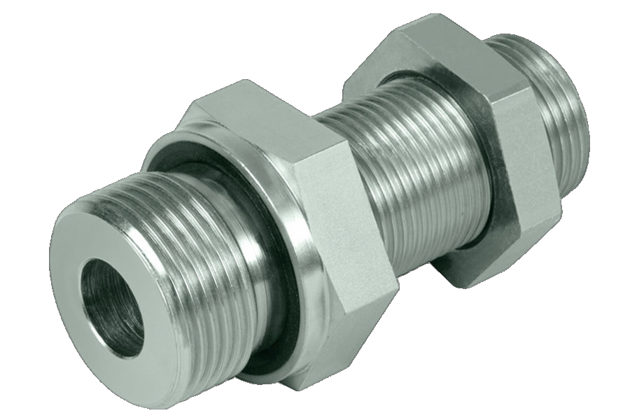 Bulkhead Screw Connection Brass G1/4" 16Bar 'Sv 14 Msv'