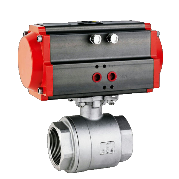 Ball Valve Pneumatic Simple 3-Piece G3" Va 1.4408 'Kh Pe 300 Es Fs'