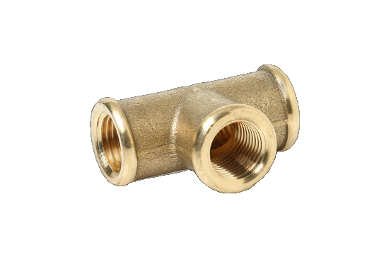 T-Piece Block Brass G3/8" 16Bar 'Tiab 38 Ms'