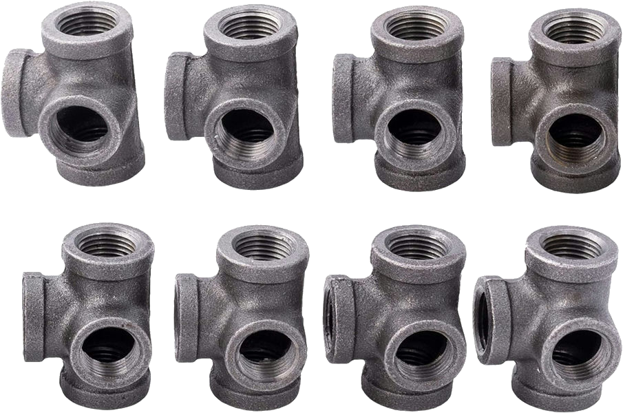 T-Piece Malleable Cast Iron Rp1½" 25Bar 'Type 130 3X Rp 11/2 Pn25'