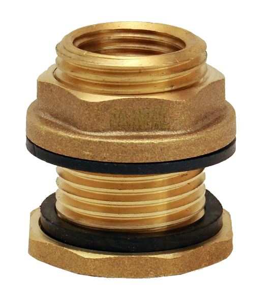Bulkhead Fitting Brass Ø15X12.5Mm 'C15 125125 Msv'