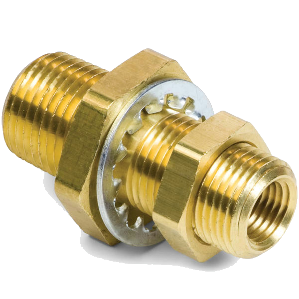 Bulkhead Coupling Plug Union Nut Nw5 Brass 'Kss 6/4'