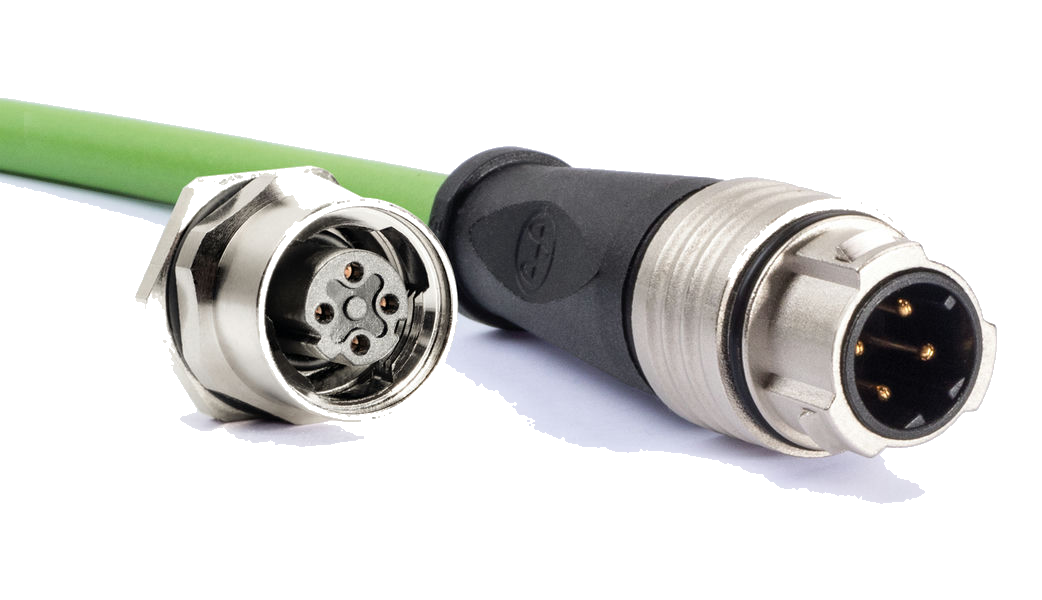 Connector Straight M12 'M12G4Pvc K5.0'