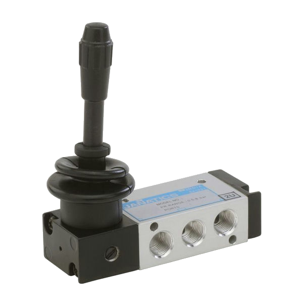 3/2 Hand Lever Valve G1/4" Detent Aluminum Pneumax 224.32.9/2