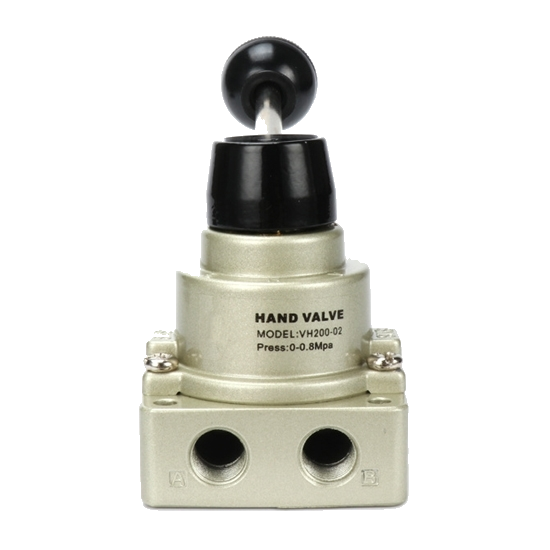 5/2 Hand Lever Valve G1/8" Spring Aluminum Pneumax 228.52.9.1/2