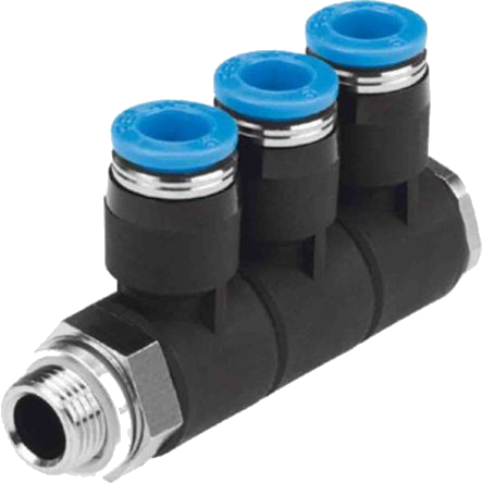 L-Multiple Distributor 3-Fold G3/8" Ø4Mm 'Qwsp3 384'