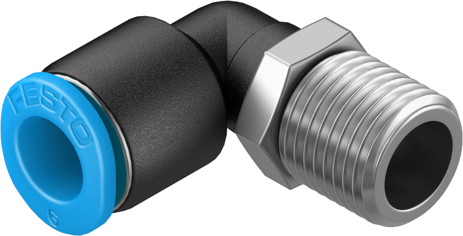 L Push-In Fitting 45° G3/8" Ø6Mm 'Qwdp 386/45°'