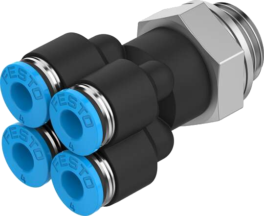 T-Multiple Distributor 3-Fold R3/8" Ø1X10Mm-3X8Mm 'Qmvtpk 38108'