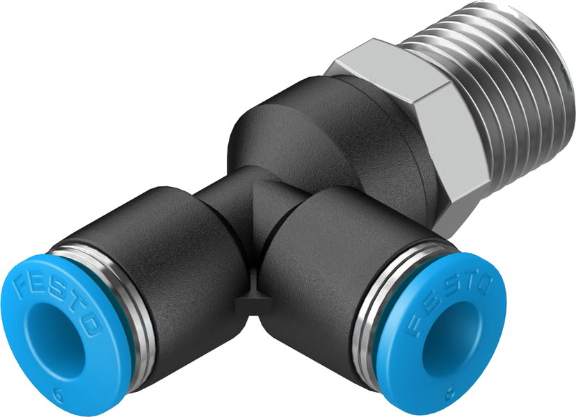 T Push-In Fitting R3/8" Ø10Mm 'Qtdpk 3810'