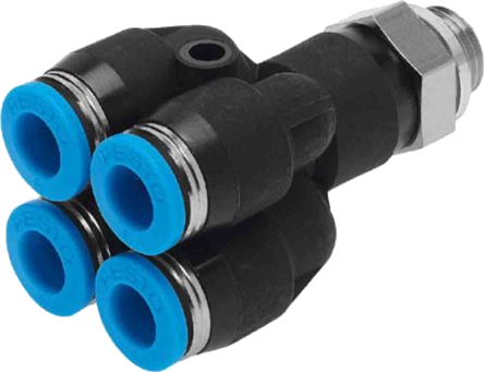 L-Multiple Distributor 4-Fold G1/4" Ø8Mm 'Qwsp4 148'