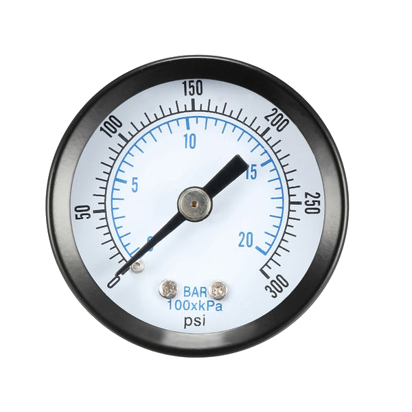 Pressure Gauge Plastic Ø100Mm 1/2"/R 0/0.6Bar Mk1000/0.6U