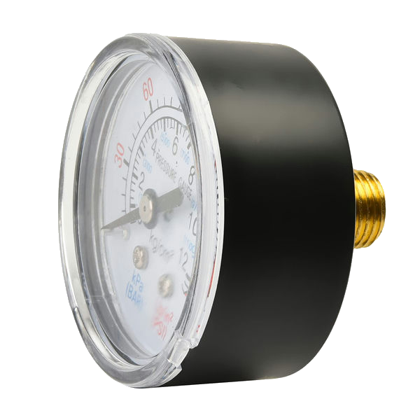 Pressure Gauge Plastic Ø80Mm 1/4"/A -1/0Bar Mk80-1/0H