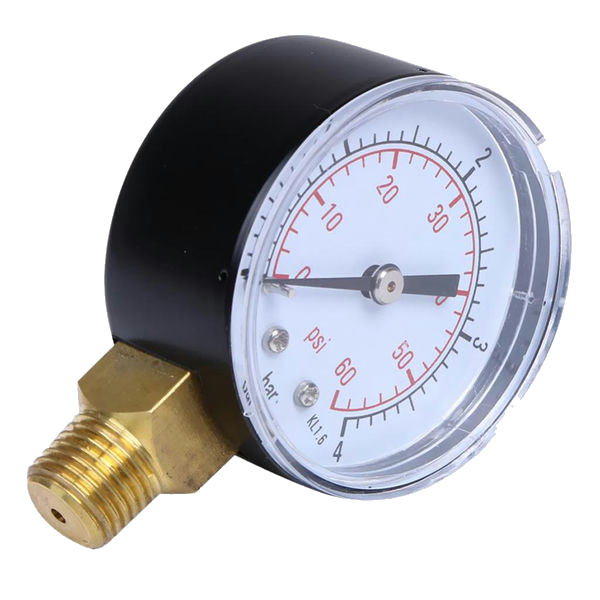Pressure Gauge Plastic Ø63Mm 1/4"/R 0/60Bar Mk630/60U