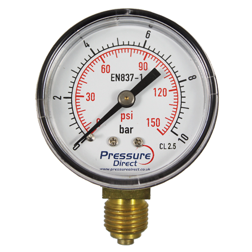 Pressure Gauge Plastic Ø63Mm 1/4"/R 0/4Bar Mk630/4U