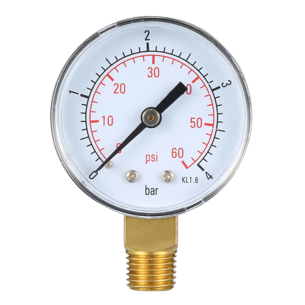Pressure Gauge Steel Panel Ø63Mm 1/4"/A 0/6Bar Bb Msed630/6H