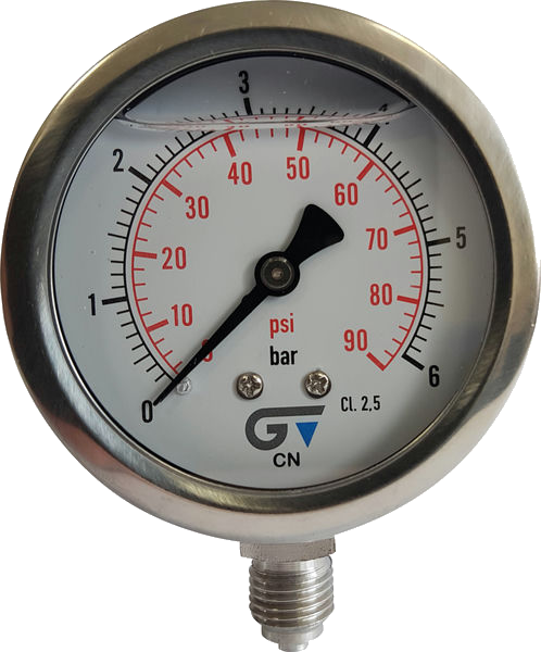 Pressure Gauge Va/Stainless Steel Ø160Mm 1/2"/R -1/1.5Bar Mei160-1/1.5U