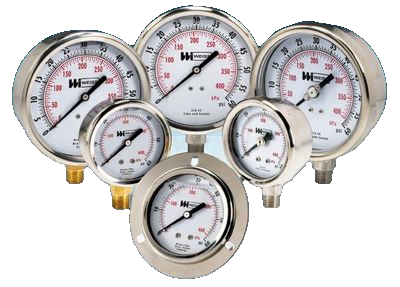 Compact Pressure Gauge Va/Stainless Steel Ø40Mm 1/4"/R 0/2.5Bar Mes400/2.5U14