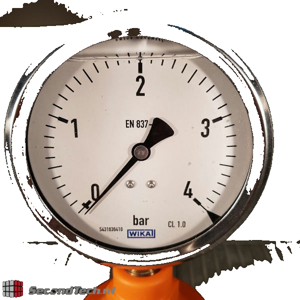 Pressure Gauge Va/Stainless Steel Ø160Mm 1/2"/R 0/4Bar Mei1600/4U