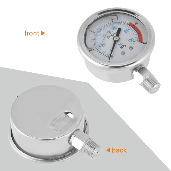 Compact Pressure Gauge Va/Stainless Steel Ø40Mm 1/4"/A 0/100Bar Mes400/100H14