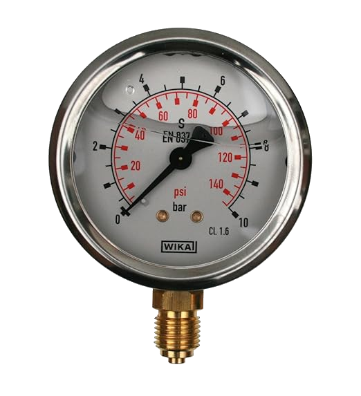 Compact Pressure Gauge Va/Stainless Steel Ø50Mm 1/4"/A 0/10Bar Mes500/10H14