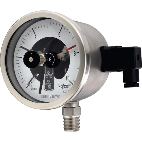 Contact Pressure Gauge Va/Stainless Steel Ø40Mm 1/8"/A 0/1 Bar Mes400/1H18