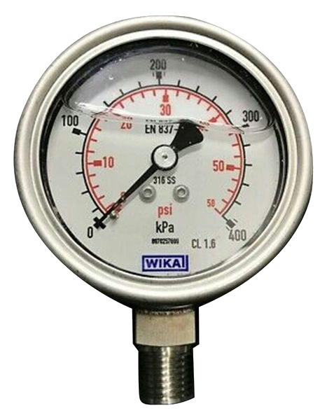 Compact Pressure Gauge Va/Stainless Steel Ø40Mm 1/8"/R 0/1Bar Mes400/1U18